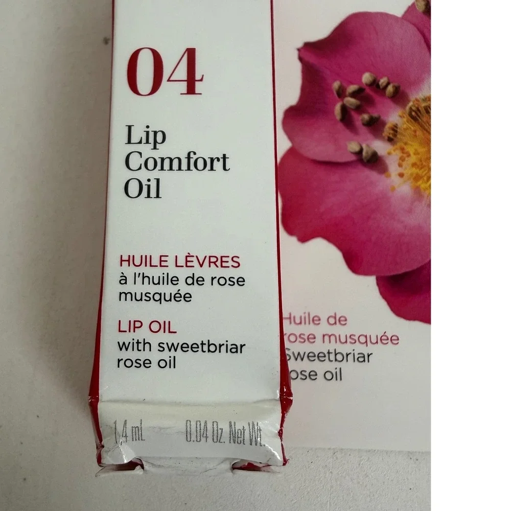 Clarins Lip Comfort Oil 04 Pitaya Pink Hydrating Lip‎ Gloss Mini Travel New